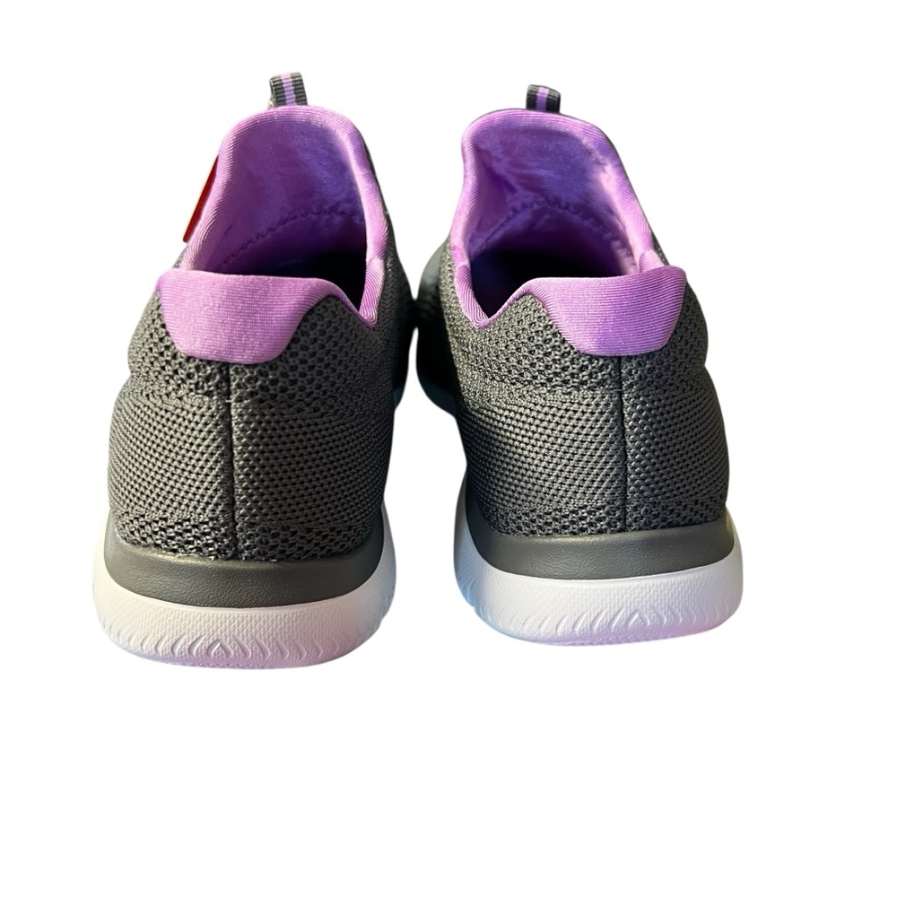 Skechers NIB Women’s Gray and Purple Sneakers Lightweight Athletic Design Sz 10 - Picture 4 of 7